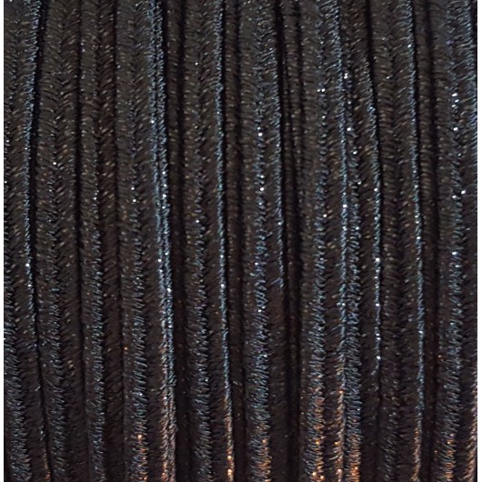 Soutache HQ Metal all black 3mm x 2Mt