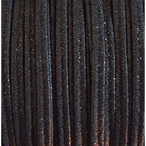 Soutache Metal Black mm 4,0 x 3mt