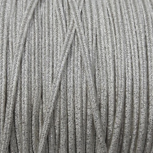 Soutache HQ Metal silver 3mm x 2Mt