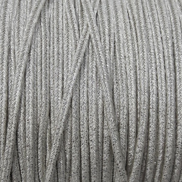 Soutache Metal Silver mm 4,0 x 3mt