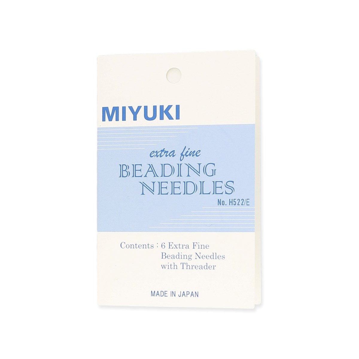 Kit 6 Aghi Miyuki Extra fine Beading