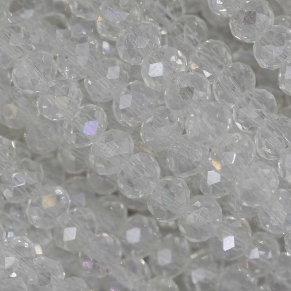 Fire Polished faceted flat round 4x3mm String