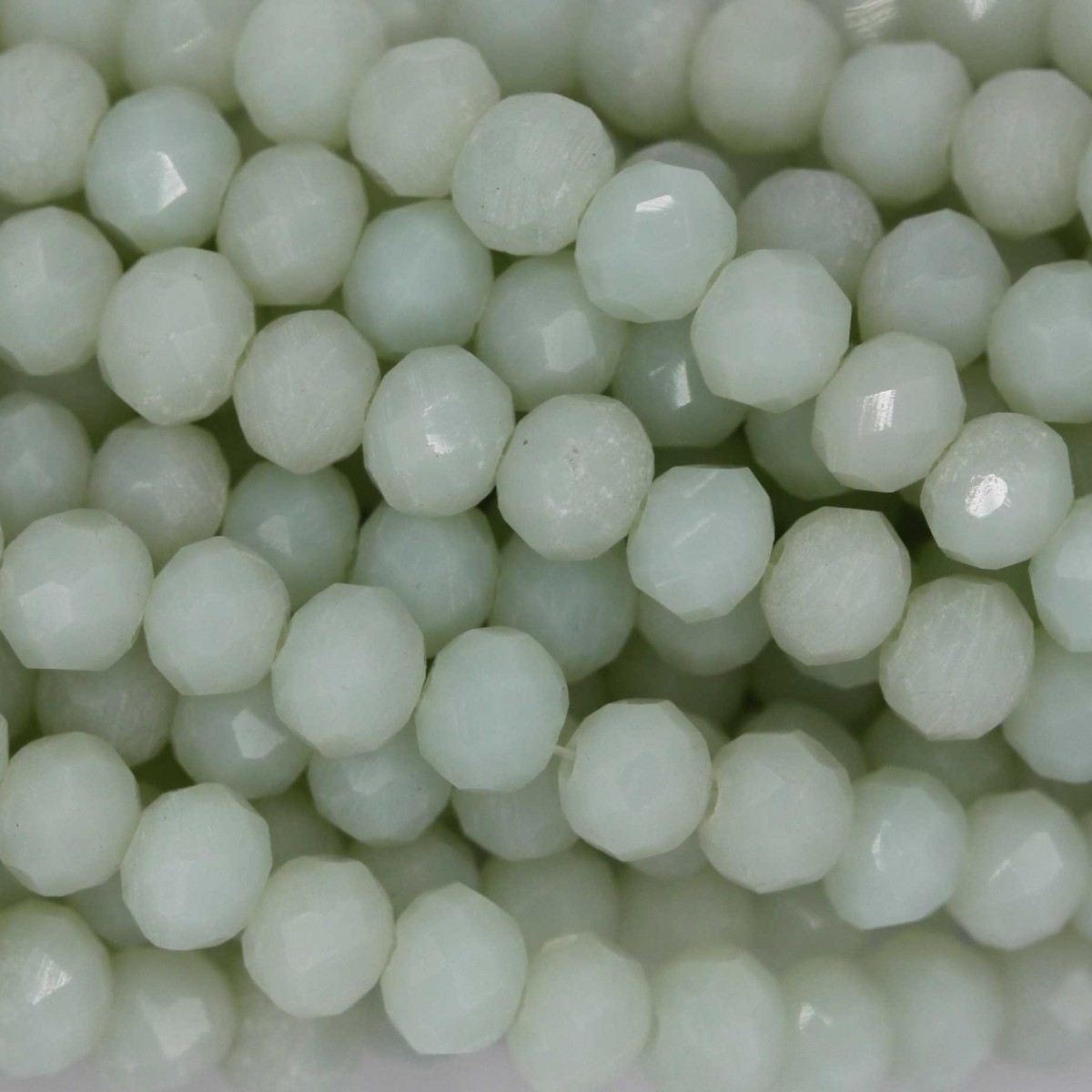 Rondelle in Cristallo Sfaccettato 4x3mm DIRTY WHITE