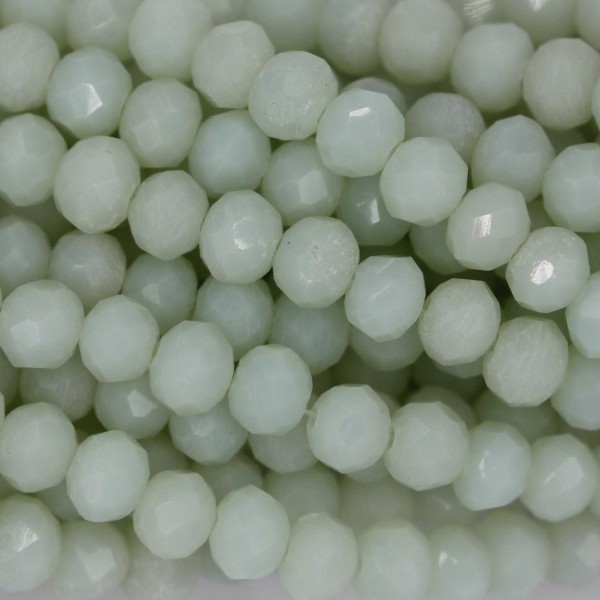 Rondelle in Cristallo Sfaccettato 4x3mm DIRTY WHITE