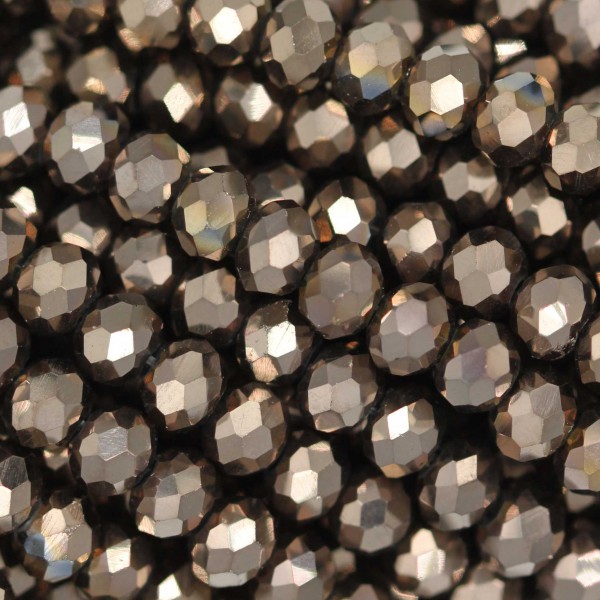 Rondelle in Cristallo Sfaccettato 4x3mm LIGHT GOLD 2X