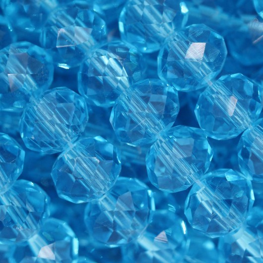 Cristallo sfaccettato 8x6mm Aquamarine