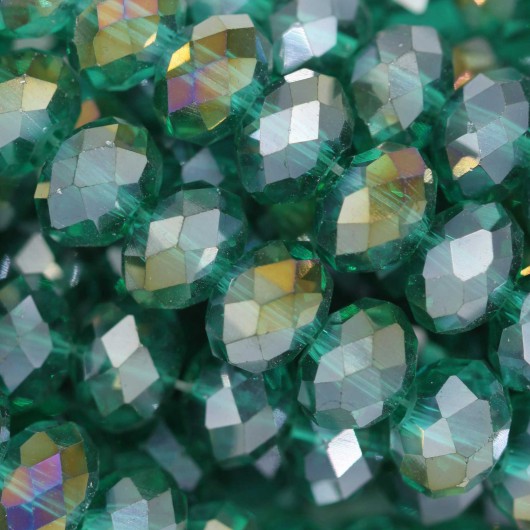 Cristallo sfaccettato 8x6mm Emerald ab