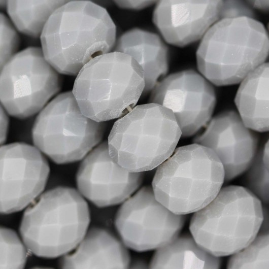 Cristallo sfaccettato 8x6mm Grey opal