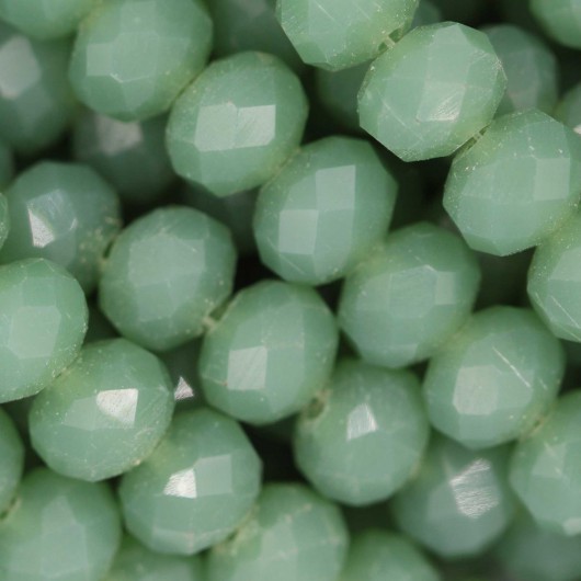 Cristallo sfaccettato 8x6mm Mint opal