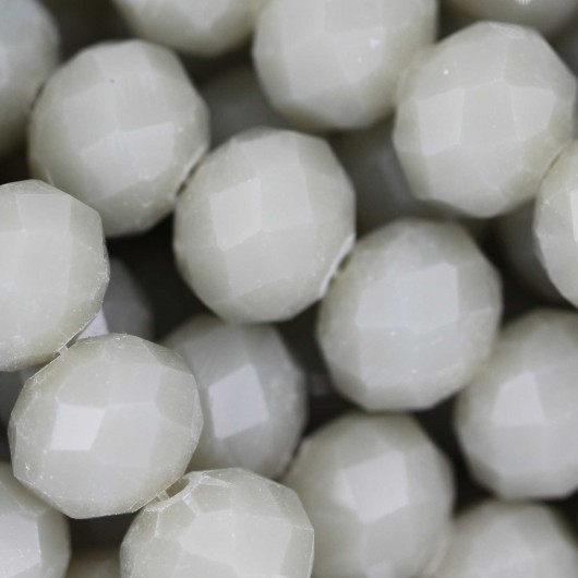 Rondelle in Cristallo Sfaccettato 10x8mm LIGHT GREY OPAL