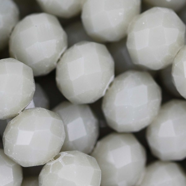 Rondelle in Cristallo Sfaccettato 10x8mm LIGHT GREY OPAL