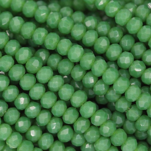 Cristallo sfaccettato 3x2,5mm Grass opal