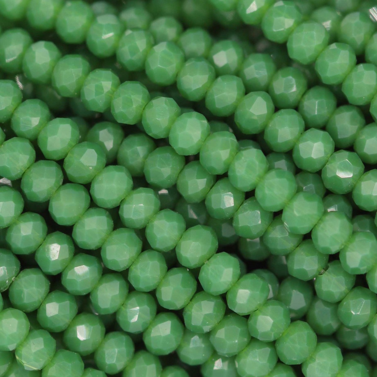 Rondelle in Cristallo Sfaccettato 3x2,5mm GRASS OPAL