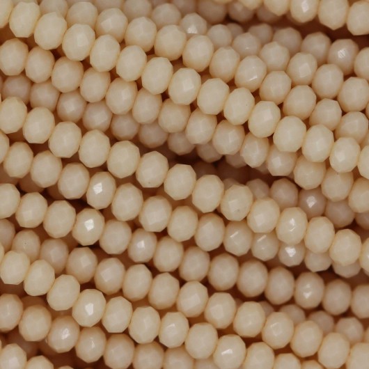 Cristallo sfaccettato 3x2,5mm Silk opal