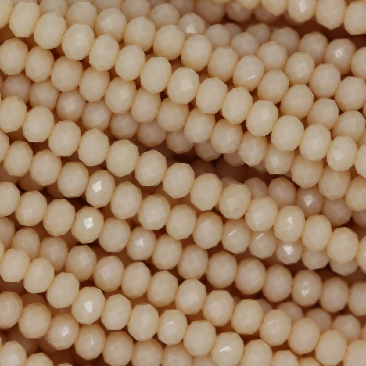 Rondelle in Cristallo Sfaccettato 3x2,5mm SILK OPAL