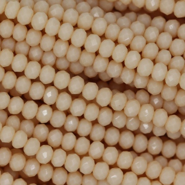 Rondelle in Cristallo Sfaccettato 3x2,5mm SILK OPAL