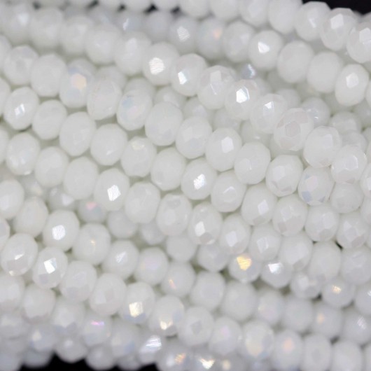 Cristallo sfaccettato 3x2,5mm White