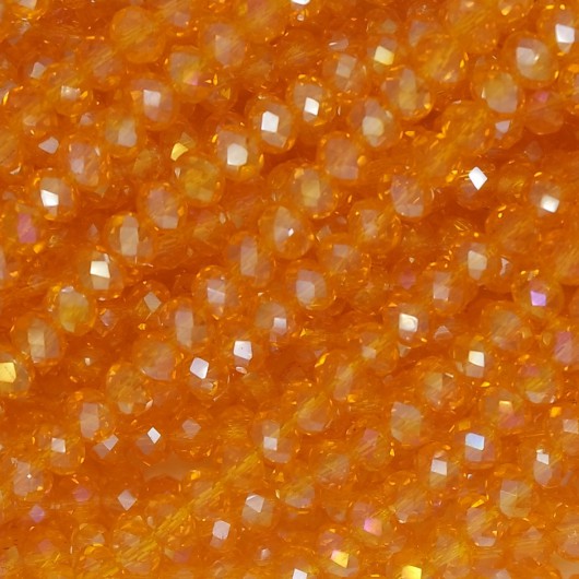 Cristallo Sfaccettato 4x3mm Orange crystal