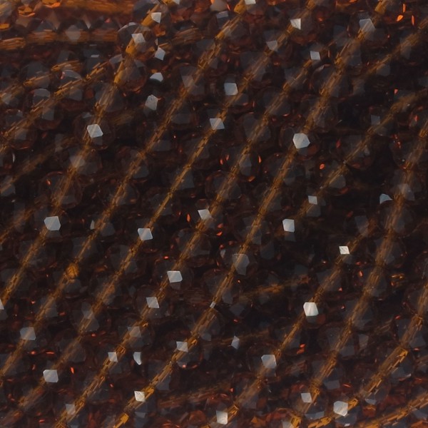 Rondelle in Cristallo Sfaccettato 4x3mm brow