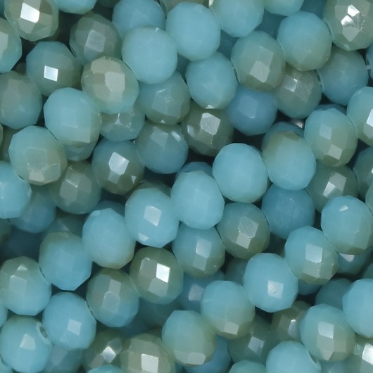 Cristallo sfaccettato 6x4mm Sky gold