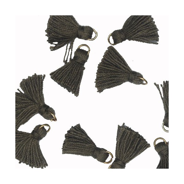 Nappina grigio scuro 18 mm White 5pz