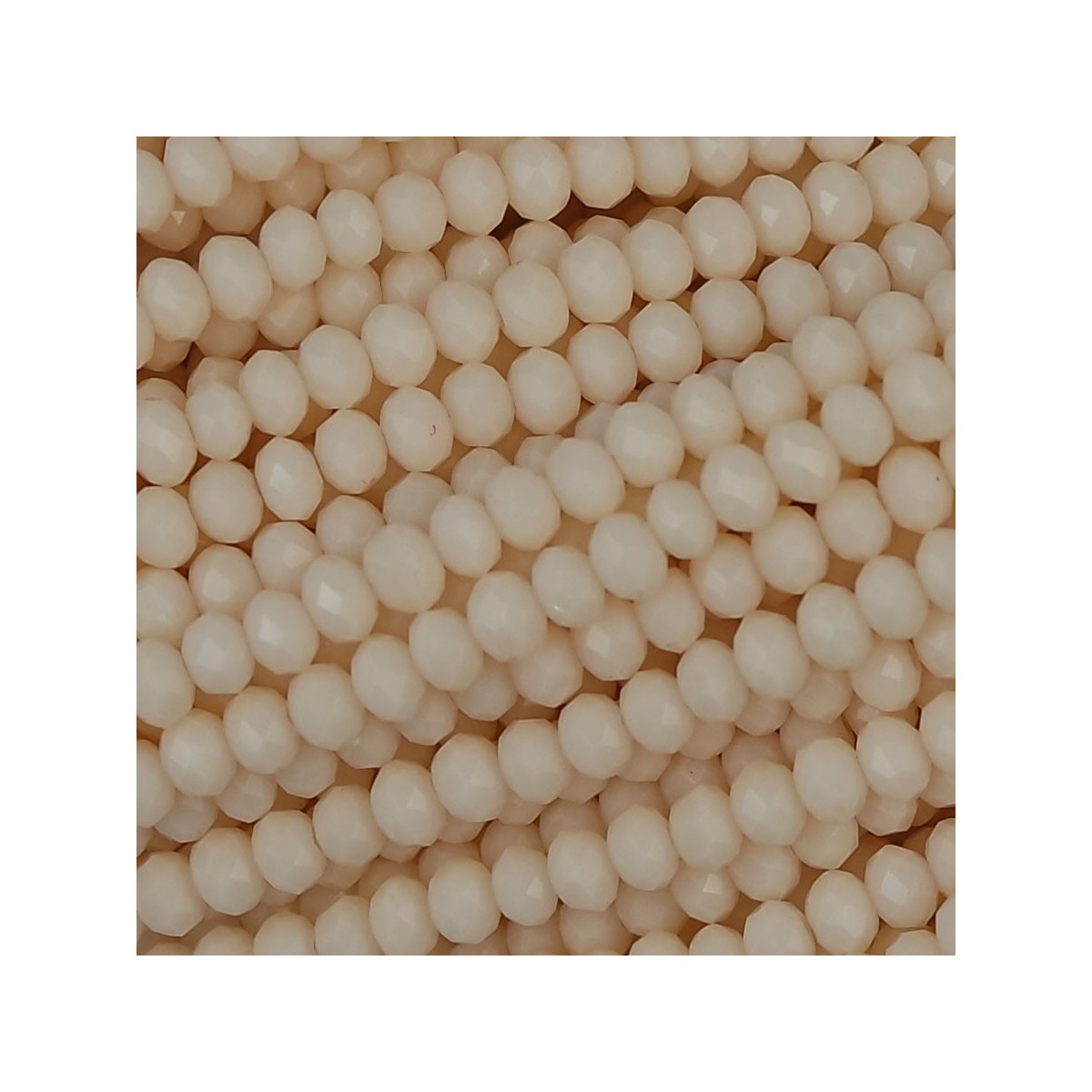 Rondelle in Cristallo Sfaccettato 3x2,5mm rose alabaster ab