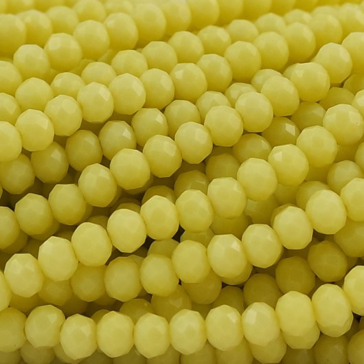 Cristallo Sfaccettato 4x3mm Lime