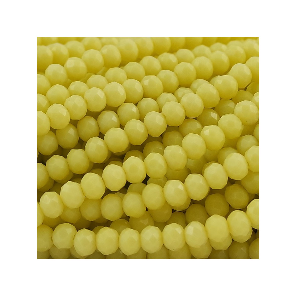 Rondelle in Cristallo Sfaccettato 4x3mm LIME