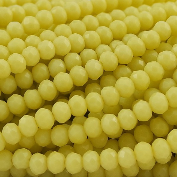 Rondelle in Cristallo Sfaccettato 4x3mm LIME