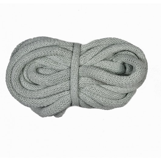 Corda braided tubolare 9mm Silver