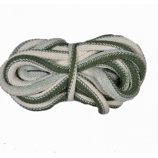 Corda braided tubolare 9mm Verde sfumato