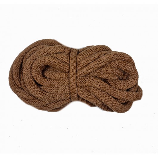 Corda braided tubolare 9mm Caramel