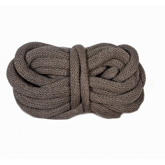 Corda braided tubolare 9mm Coffee
