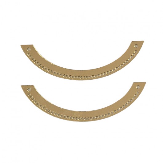 Base per collana mezza luna colore oro