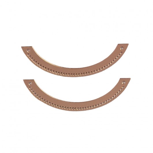 Base for crescent necklace pink gold color