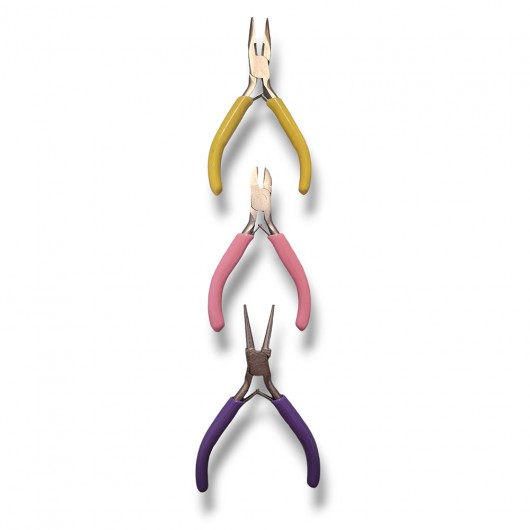 Set pinze colorate per bigiotteria 3 pezzi
