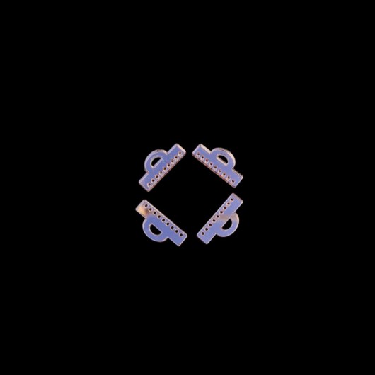 Base 9 fori color oro rosa