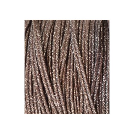Soutache HQ Metal brown 3mm x 2Mt