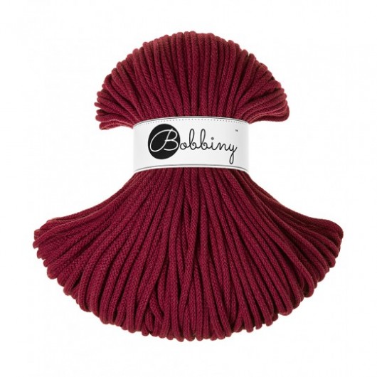 Braided cord 5mm Wine red