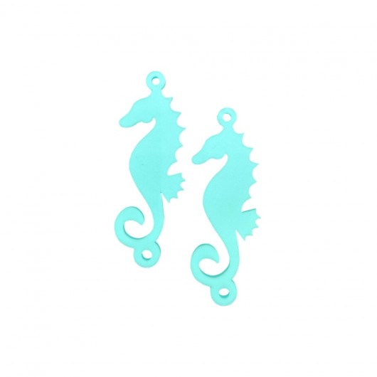 Turquoise seahorse