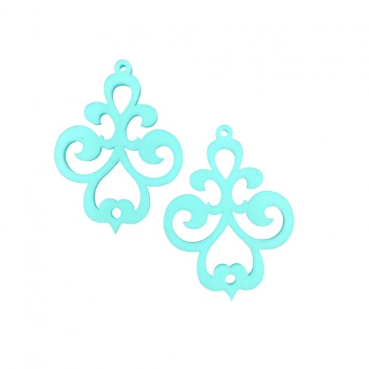 Turquoise chandelier