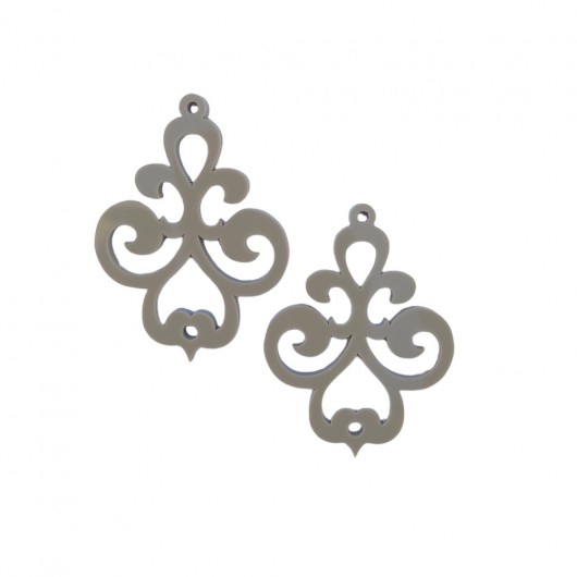 Dove grey chandelier