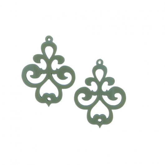 Sage green chandelier