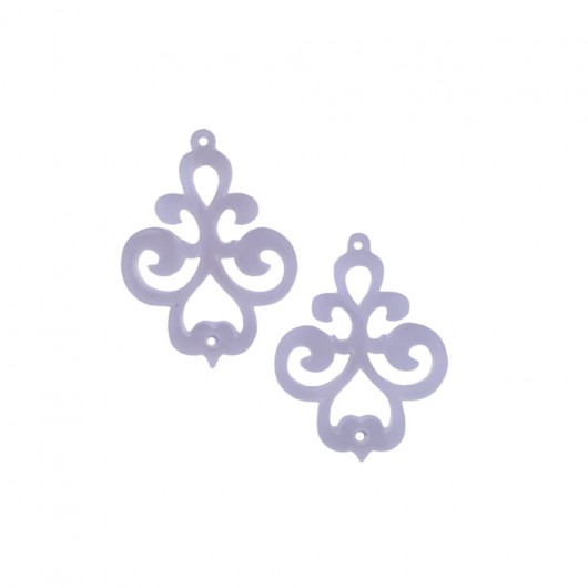 Chandelier rosa opal