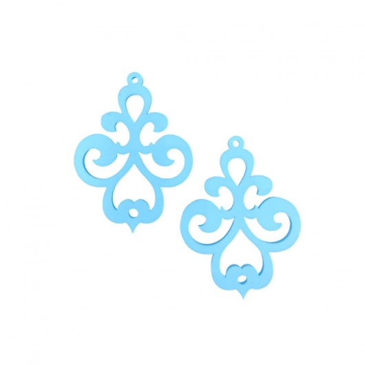 Chandelier light blue