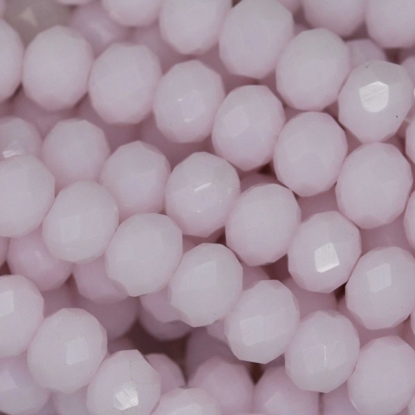 Rondelle in Cristallo Sfaccettato 6x4mm ROSE OPAL