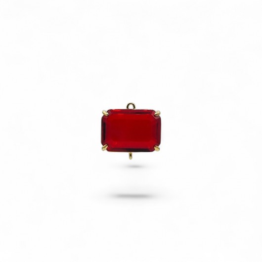 Cabochon connettore HQ rettangolare 13x18mm LIGHT SIAM