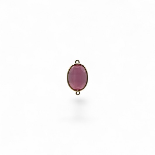 Cabochon connettore HQ ovale 20x14mm FUCHSIA OPAL
