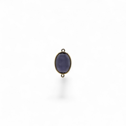 Cabochon connettore HQ ovale 20x14mm LIGHT AMETHYST OPAL