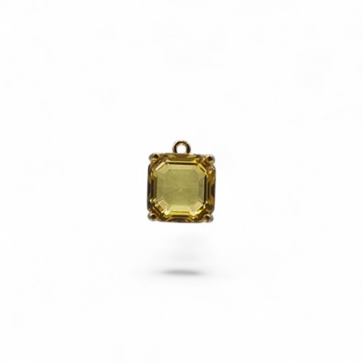 Cabochon HQ quadrato 10mm Light topaz